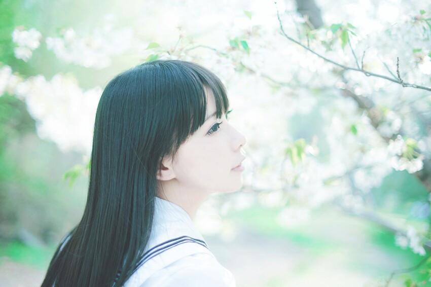 阳光 森林 学生妹